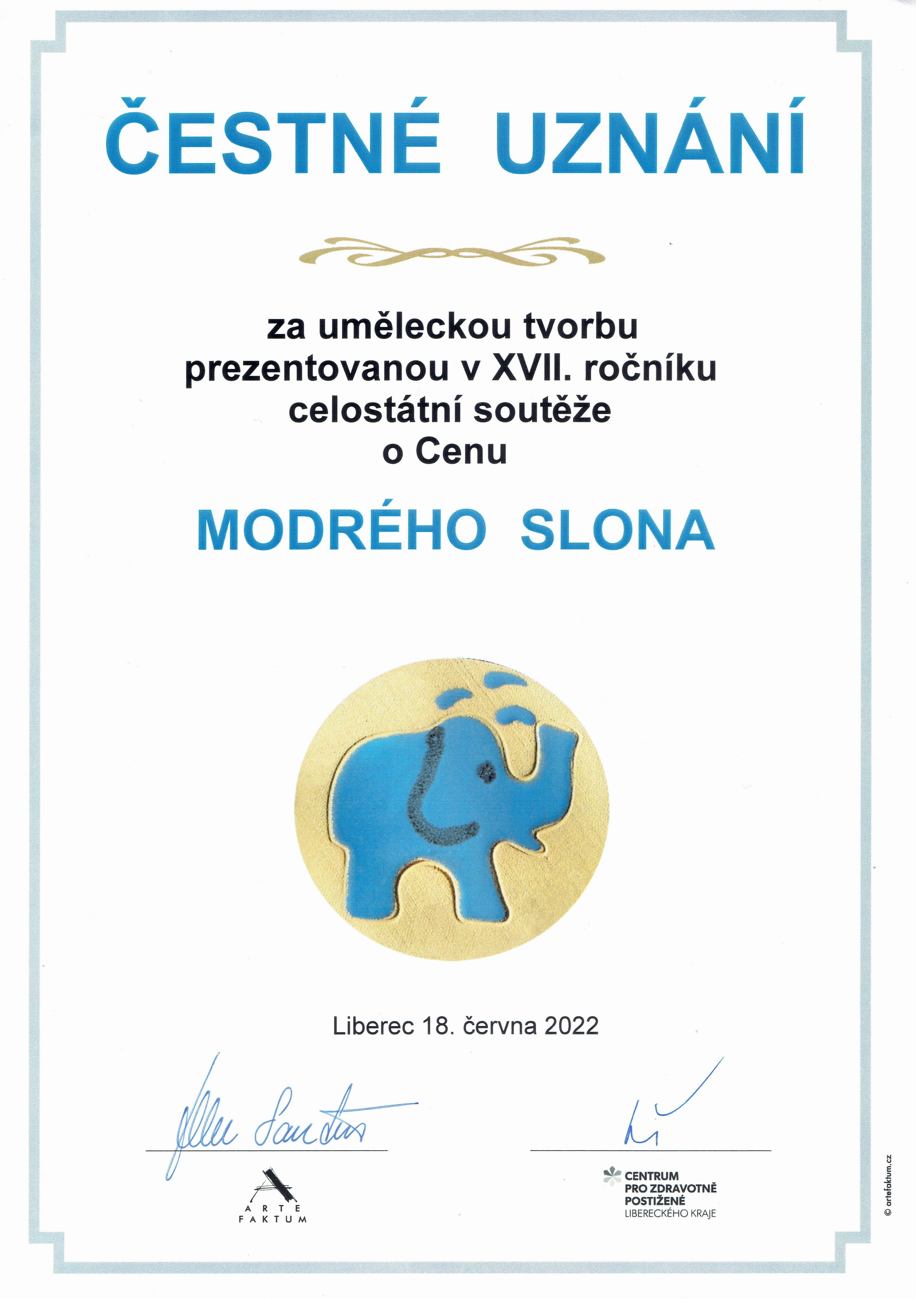 21 MODRÝ SLON