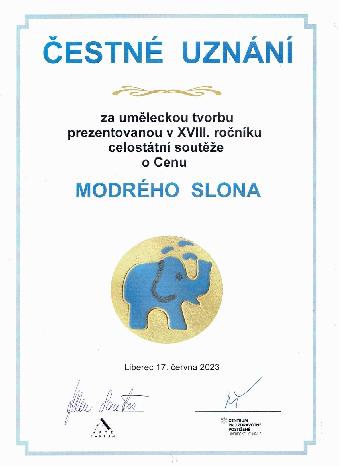 36 Modrý Slon 2023