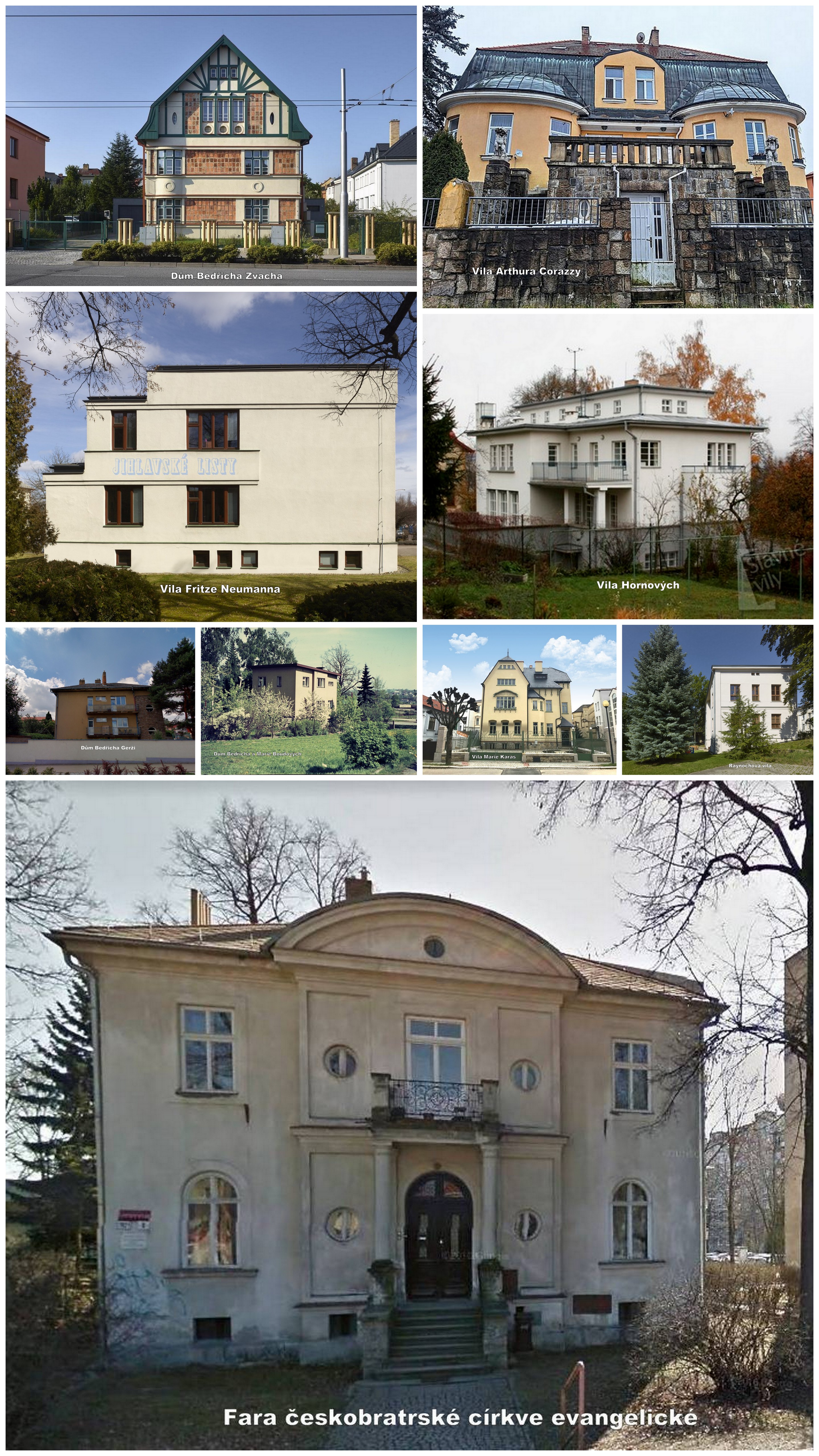 6 PRVOREPUBLIKOVÉ JIHLAVSKÉ VILY