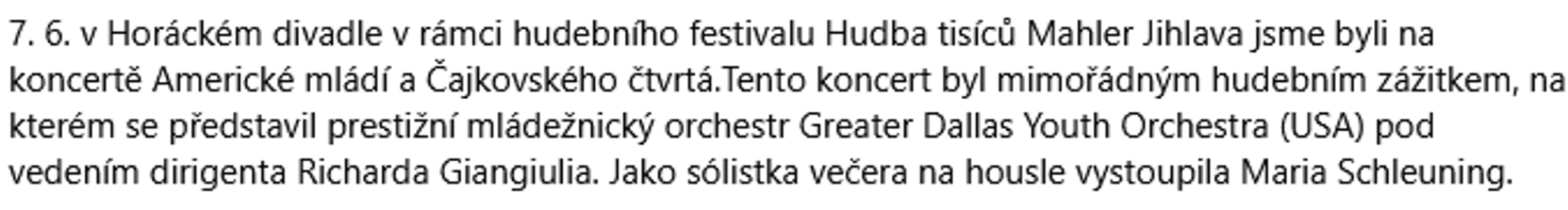 01. Americké mládí a Čajkovského Čtvrtá